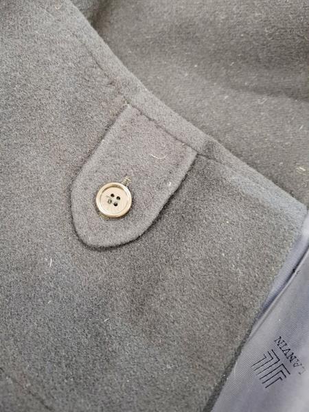CAPPOTTO LANVIN BLU CHASMERE TG L (CON CINTURA)
