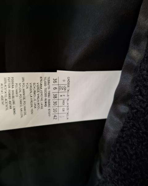 CAPPOTTO MARELLA NERO BOUCLE' TG.42