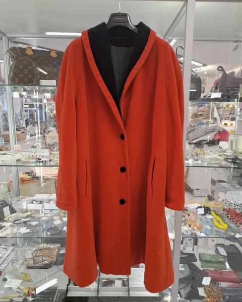 CAPPOTTO MARINA RINALDI ROSSO NERO TG XXL