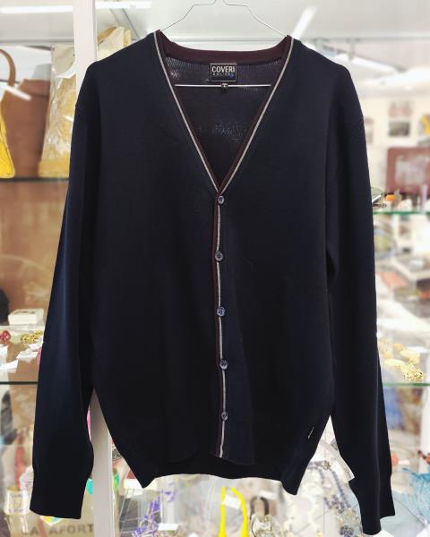 CARDIGAN UO COVERI BLU  TG L