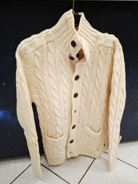 CARDIGAN UOMO GANT LANA BEIGE TRECCE TG M