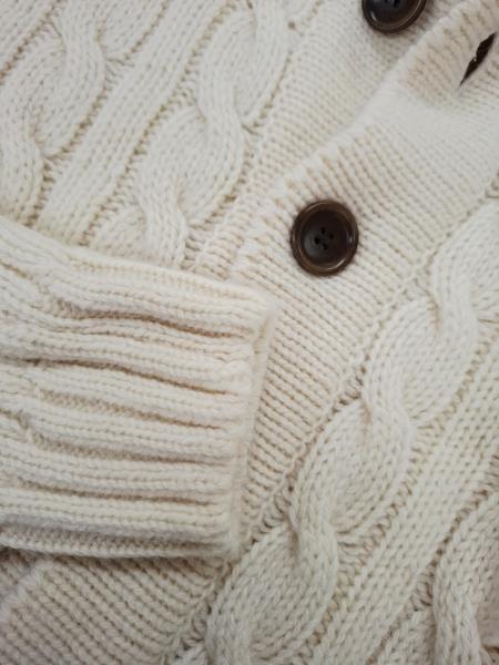 CARDIGAN UOMO GANT LANA BEIGE TRECCE TG M