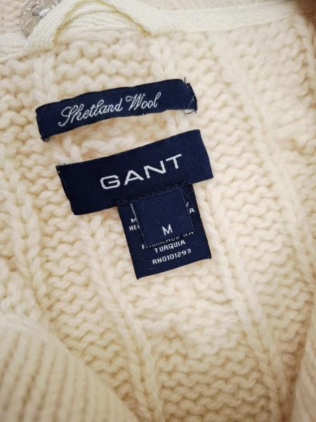 CARDIGAN UOMO GANT LANA BEIGE TRECCE TG M