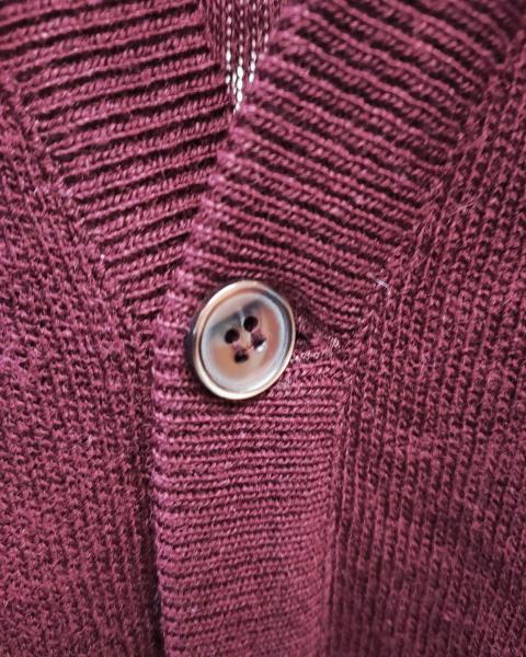 CARDIGAN UOMO LACOSTE LANA BORDEAUX