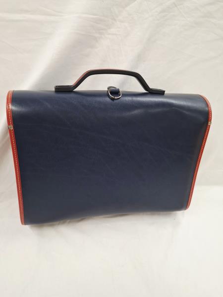 CARTELLA SCUOLA VINTAGE BLU ROSSA GIALLA