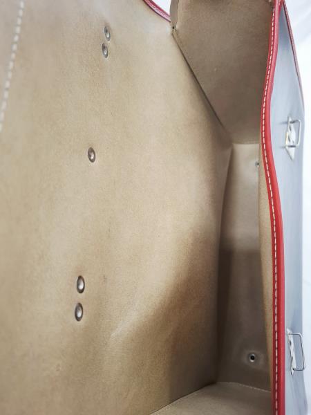 CARTELLA SCUOLA VINTAGE BLU ROSSA GIALLA