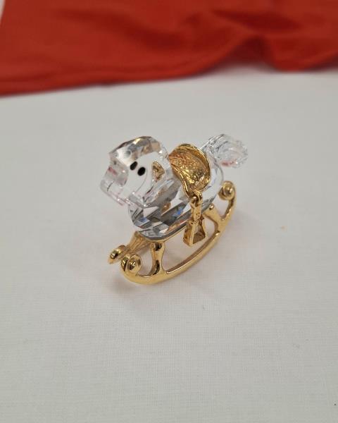 CAVALLINO DONDOLO DORATO SWAROVSKI