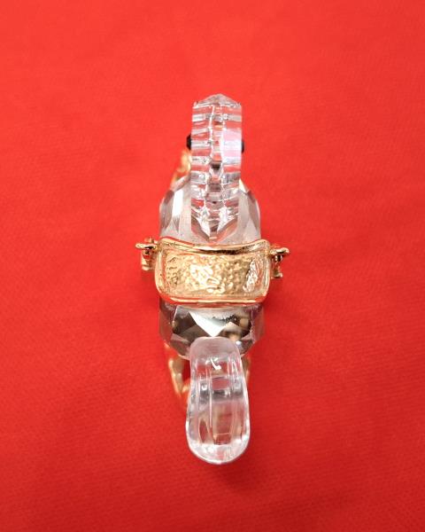 CAVALLINO DONDOLO DORATO SWAROVSKI