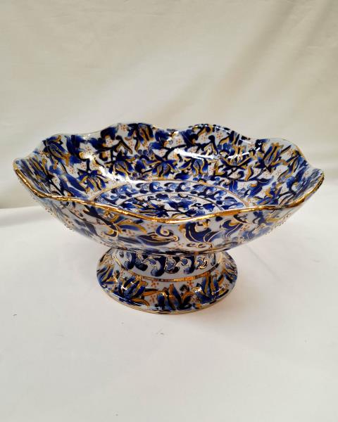 CENROTAVOLA ORIENTALE DECORI BLU DORATI