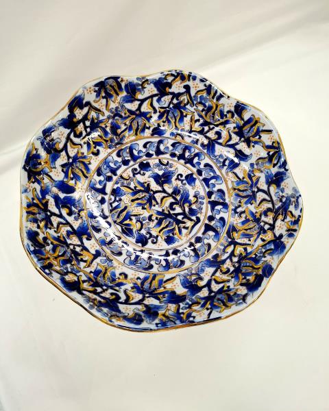 CENROTAVOLA ORIENTALE DECORI BLU DORATI