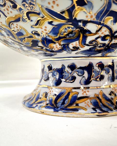 CENROTAVOLA ORIENTALE DECORI BLU DORATI