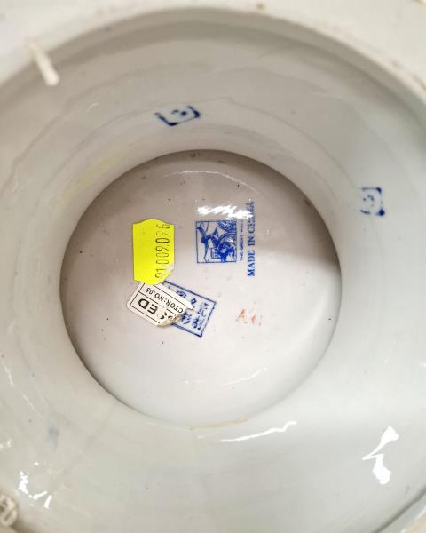 CENROTAVOLA ORIENTALE DECORI BLU DORATI