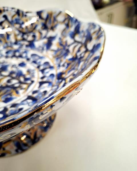 CENROTAVOLA ORIENTALE DECORI BLU DORATI