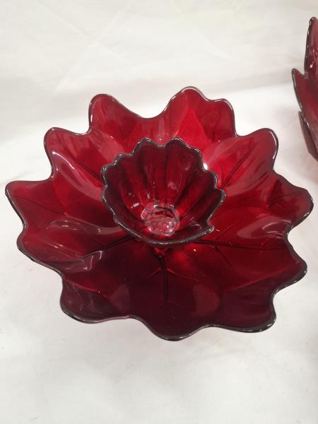 CENTROTAVOLA ARDA VETRO ROSSO COMPONIBILE