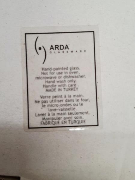 CENTROTAVOLA ARDA VETRO ROSSO COMPONIBILE