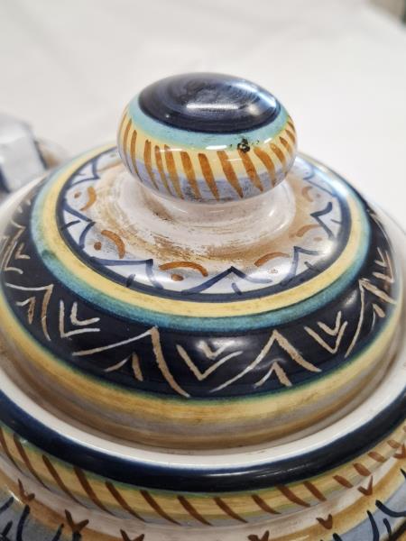 CENTROTAVOLA CERAMICHE CASTELLI DECORO BLU