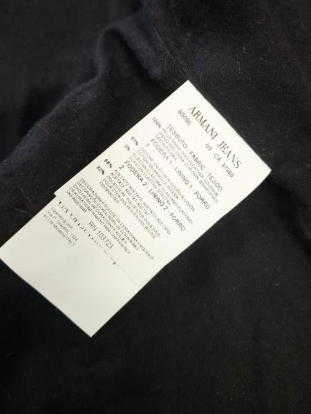 CHIODO ARMANI JEANS PELLE MARRONE NERA TG 40