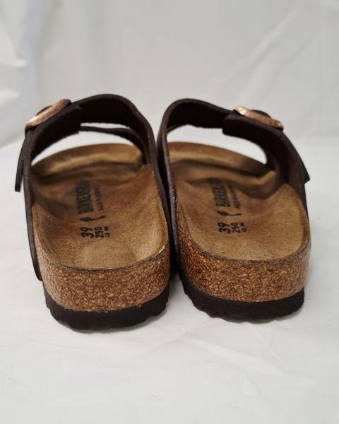 CIABATTA BIRKENSTOCK MARRONE PELLE N 39