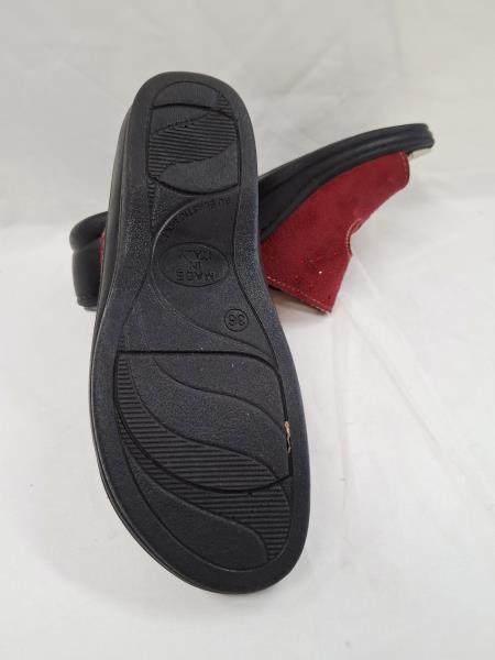 CIABATTA VIRGO ROSSA STRASS N 37 (plantare estraibile)