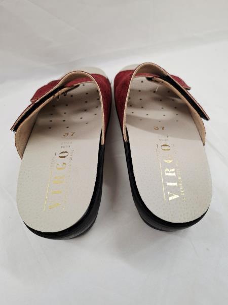 CIABATTA VIRGO ROSSA STRASS N 37 (plantare estraibile)