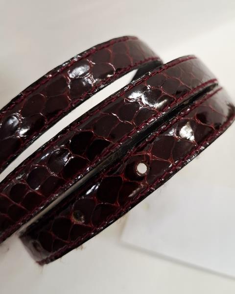 CINTURA PELLE GIORDANO SALOMONE BORDEAUX