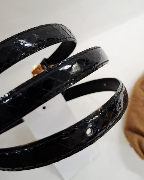 CINTURA PELLE GIORDANO SALOMONE NERA