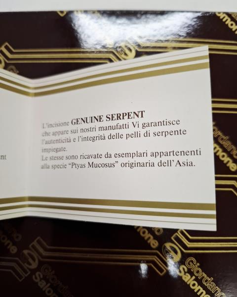 CINTURA PELLE GIORDANO SALOMONE NERA