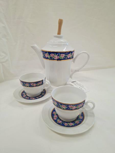 CIOCCOLATIERA LINDT ANCAP + 2 TAZZE CON PIATTINI