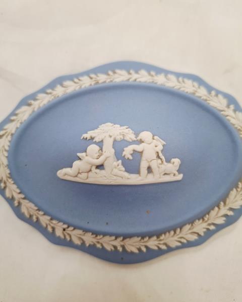 COFANETTO CERAMICA WEDGWOOD AZZURRA