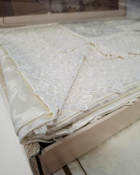 COFANETTO COPRILETTO + LENZUOLO MACRAME'
