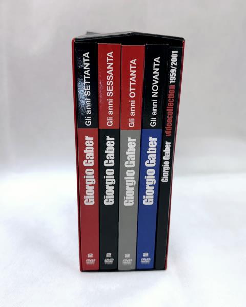 COFANETTO GIORGIO GABER VIDEOCOLLECTION