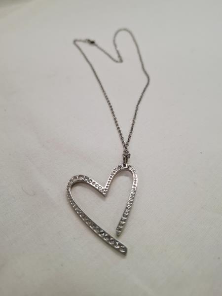 COLLANA CALVIN KLEIN CIONDOLO CUORE STRASS