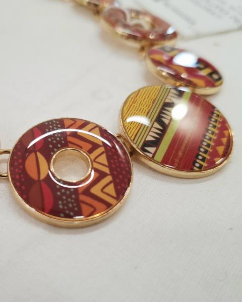 COLLANA DESIGUAL CERCHI COLORATI