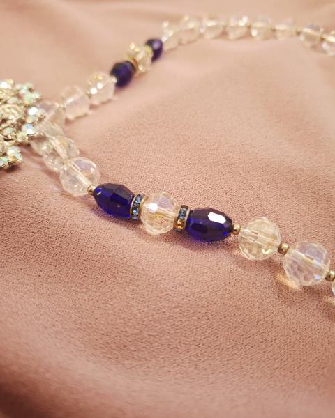 COLLANA OPHELIA ARTIGIANALE CRISTALLI FIORE
