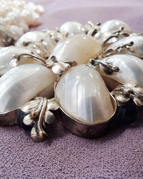 COLLANA OPHELIA PERLE CIONDOLO FIORE