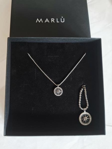 COLLANA + PORTACHIAVI MARLU' ROSA DEI VENTI