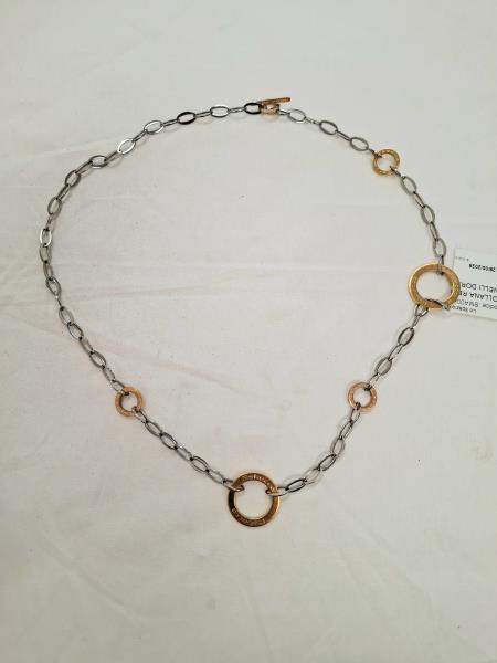 COLLANA REBECCA MAGLIA ANELLI DORATI