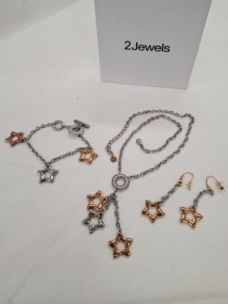 COLLANA+BRACCIALE+ORECCHINI 2 JEWELS