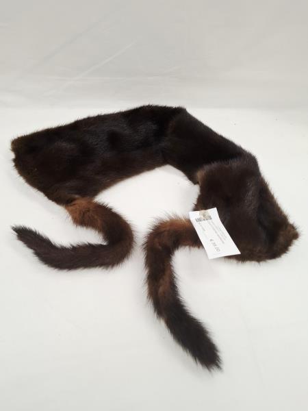 COLLO VISONE MARRONE