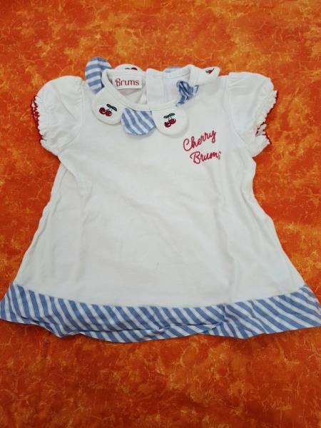 COMPLETINO BRUMS BIANCO CILIEGIE TG 6 MESI