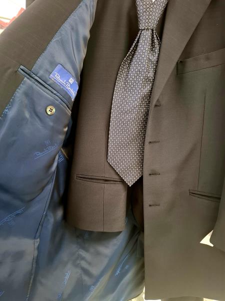 COMPLETO UOMO 3 PZ RENATO BALESTRA BLU TG 52 + CRAVATTA