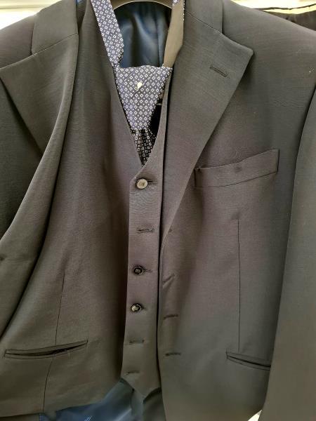 COMPLETO UOMO 3 PZ RENATO BALESTRA BLU TG 52 + CRAVATTA