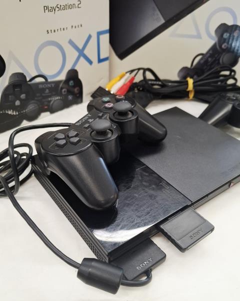 CONSOLE PS2 SLIM + 2 JOYSTICK