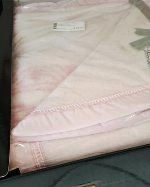 COPERTA LANA MATRIMONIALE ROSA