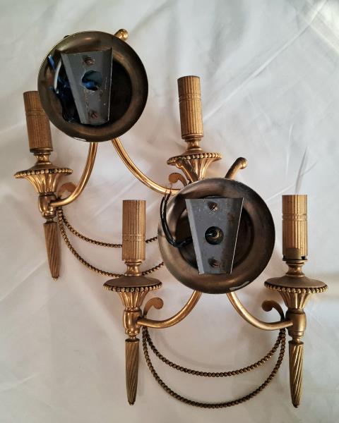 COPPIA APLIQUE STILE IMPERO