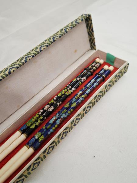 COPPIA BACCHETTE CINESI SMALTATE