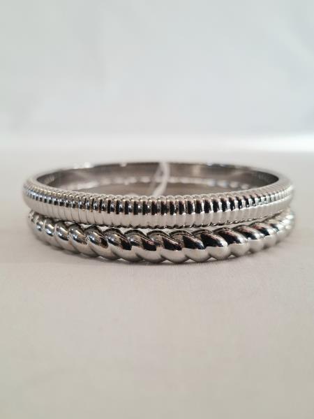 COPPIA BRACCIALI RIGIDI CALVIN KLEIN