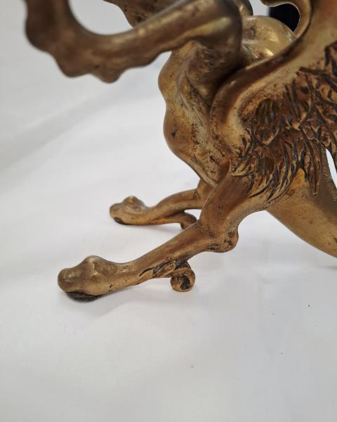 COPPIA CANDELABRI 3 FIAMME BRONZO