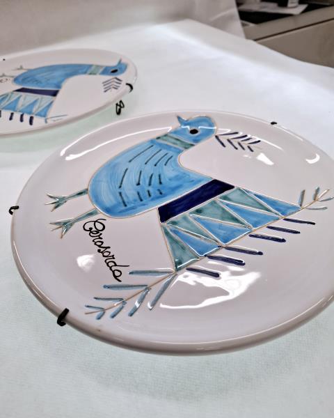 COPPIA PIATTI CERASARDA GALLINA BLU