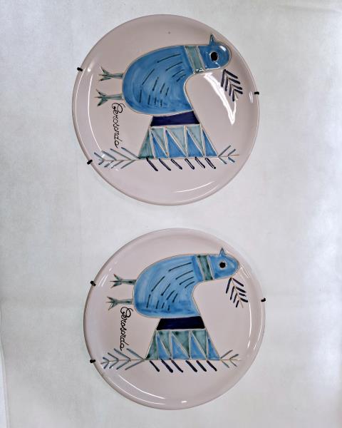 COPPIA PIATTI CERASARDA GALLINA BLU